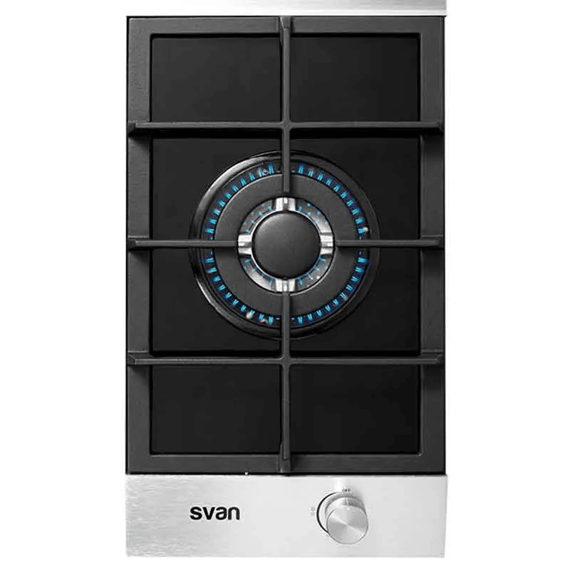 Encimera de gas Svan SVEC1BF 1 fuego wok ignición automática negro 10x29,4x51 cm